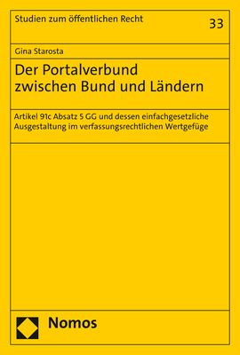 Produktbild: Der Portalverbund zwischen Bund und L&auml;ndern