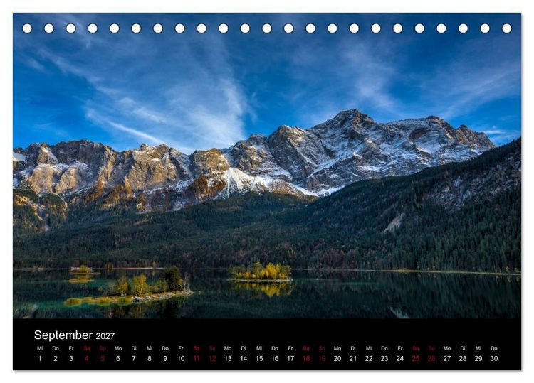 Produktbild: Licht &uuml;ber Alpenlandschaften (Tischkalender 2027 DIN A5 quer), CALVENDO Monatskalender