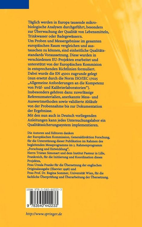 Produktbild: Mikrobiologische Analysen: Richtlinien zur Qualit&auml;tssicherung