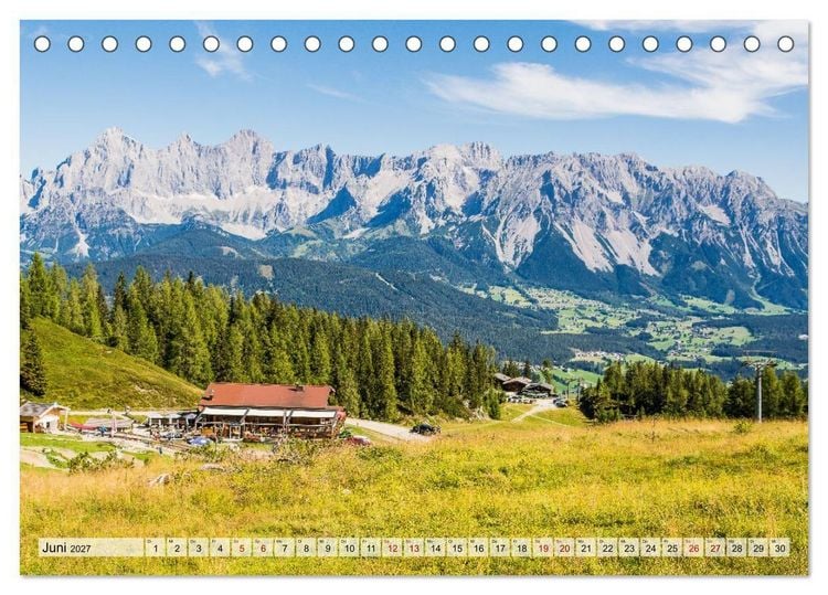 Produktbild: Dachstein und Schladminger Tauern (Tischkalender 2027 DIN A5 quer), CALVENDO Monatskalender