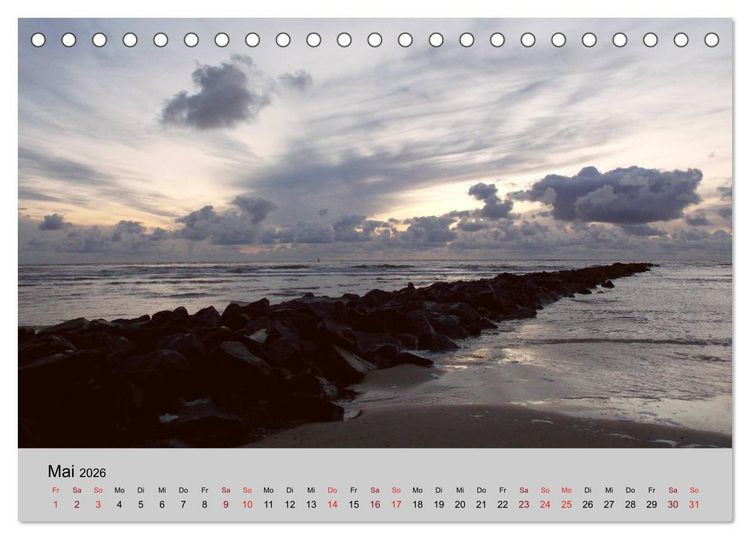 Produktbild: Blicke hinaus aufs Meer (Tischkalender 2026 DIN A5 quer), CALVENDO Monatskalender
