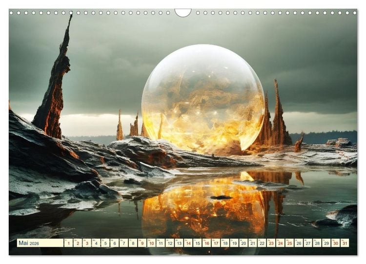 Produktbild: Sph&auml;renwelten (Wandkalender 2026 DIN A3 quer), CALVENDO Monatskalender