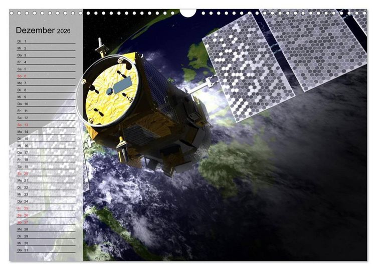 Produktbild: Missionen im Weltall (Wandkalender 2026 DIN A3 quer), CALVENDO Monatskalender