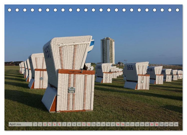 Produktbild: Seebad B&uuml;sum (Tischkalender 2026 DIN A5 quer), CALVENDO Monatskalender