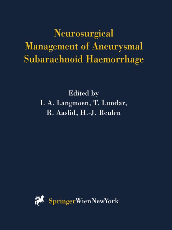 Produktbild: Neurosurgical Management of Aneurysmal Subarachnoid Haemorrhage