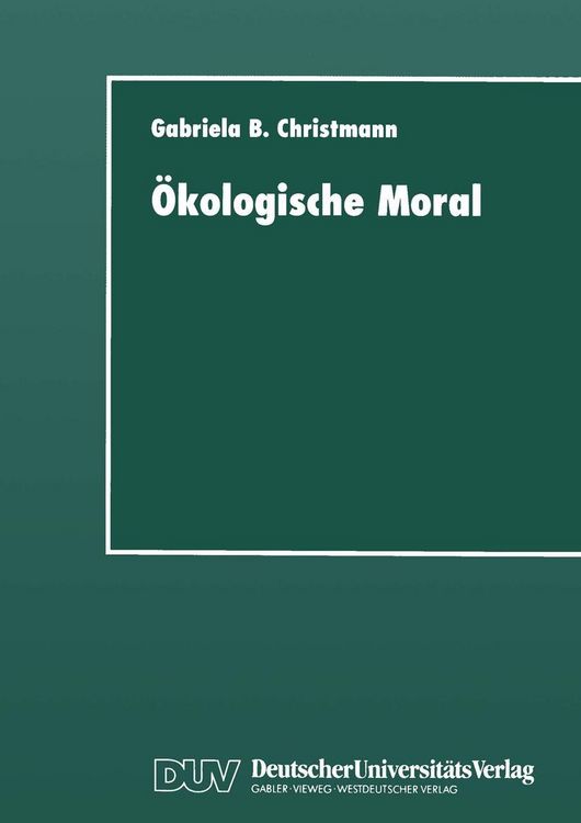 Produktbild: &Ouml;kologische Moral
