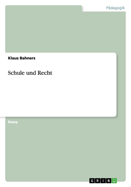 Produktbild: Schule und Recht