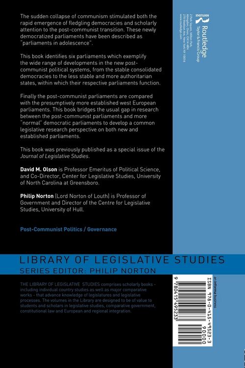 Produktbild: Post-Communist and Post-Soviet Parliaments