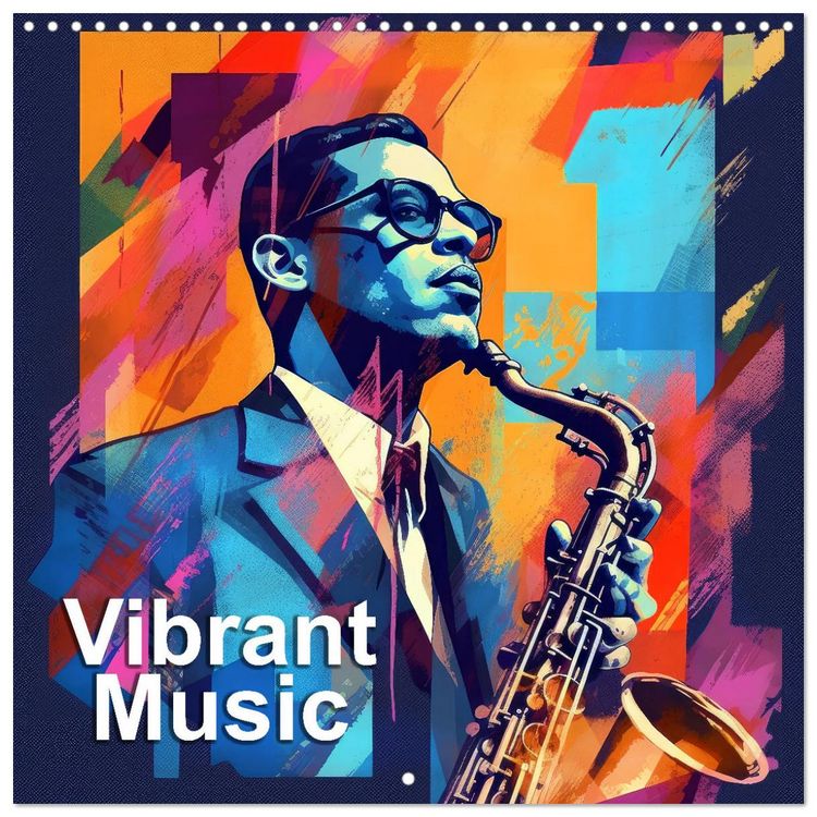 Produktbild: Vibrant Music (Wall Calendar 2026 12 &times; 12 Inch) CALVENDO 12 Month Wall Calendar