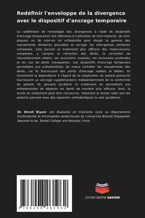 Produktbild: Red&eacute;finir l'enveloppe de la divergence avec le dispositif d'ancrage temporaire