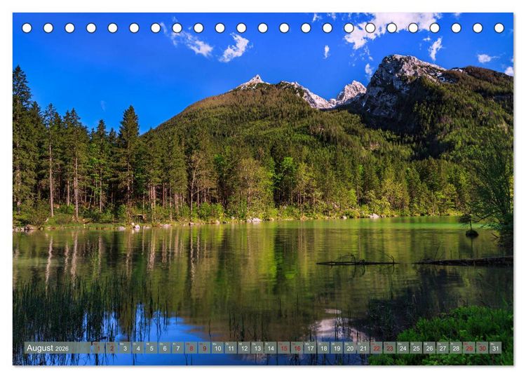Produktbild: Unterwegs im Berchtesgadener Land 2026 (Tischkalender 2026 DIN A5 quer), CALVENDO Monatskalender