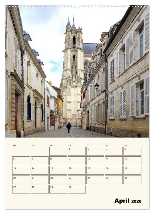 Produktbild: Amiens - Malerische, geschichtstr&auml;chtige Stadt (Wandkalender 2026 DIN A2 hoch), CALVENDO Monatskalender