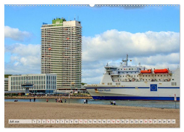 Produktbild: Halbinsel Priwall bei Travem&uuml;nde &ndash; Impressionen von der Ostseek&uuml;ste (Wandkalender 2026 DIN A2 quer), CALVENDO Monatskalender