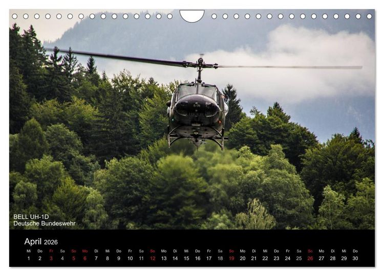 Produktbild: Hubschrauber im Einsatz (Wandkalender 2026 DIN A4 quer), CALVENDO Monatskalender