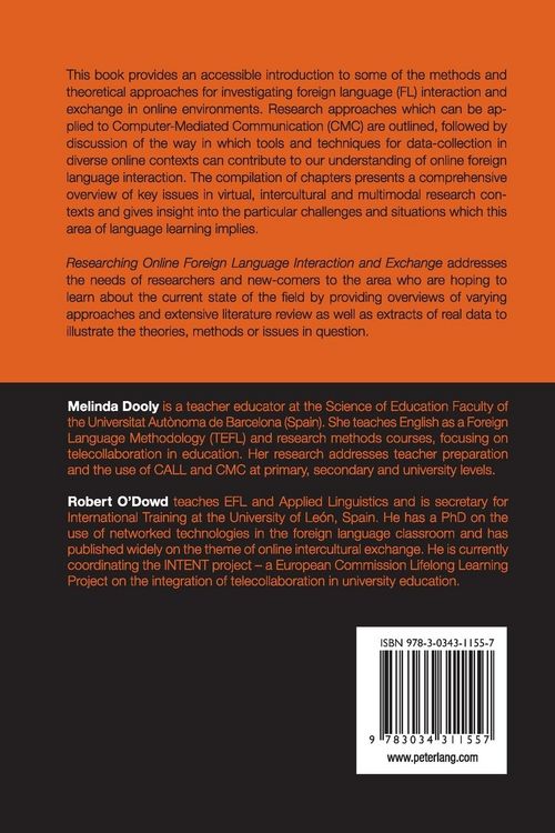 Produktbild: Researching Online Foreign Language Interaction and Exchange
