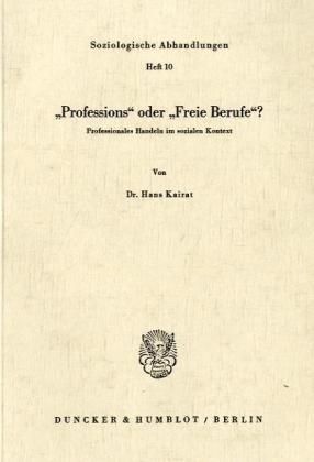 Produktbild: "Professions" oder "Freie Berufe"?