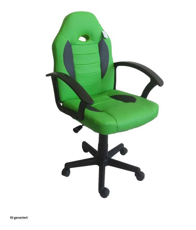 Produktbild: HTI-Living Schreibtischstuhl Junior h&ouml;henverstellbar ergonomischer Drehstuhl Gr&uuml;n