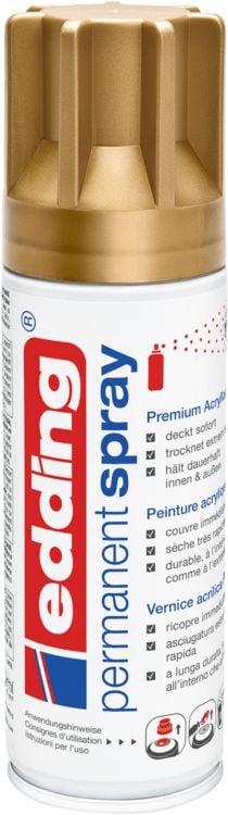 Produktbild: 5200 Permanent Spray, reichgold matt, 200ml Premium Acryllack
