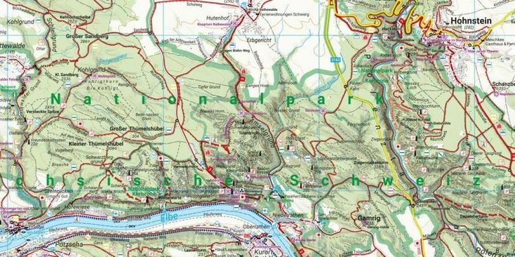 Produktbild: Freytag & berndt Wanderkarte WKD 2401 Nationalparkregion S&auml;chsische Schweiz, Elbsandsteingebirge 1:25.000