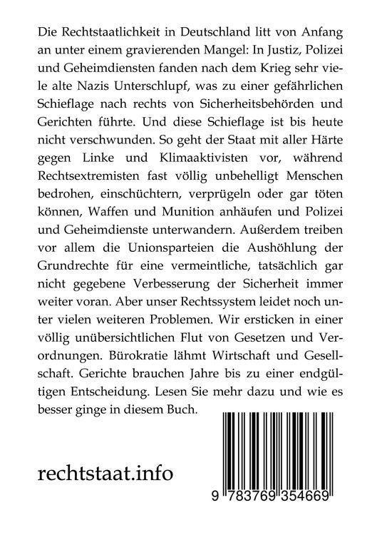 Produktbild: Das Ende des Rechtstaats