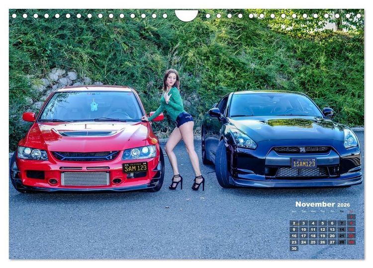 Produktbild: Girls and Cars (Wall Calendar 2026 DIN A4 landscape), CALVENDO 12 Month Wall Calendar