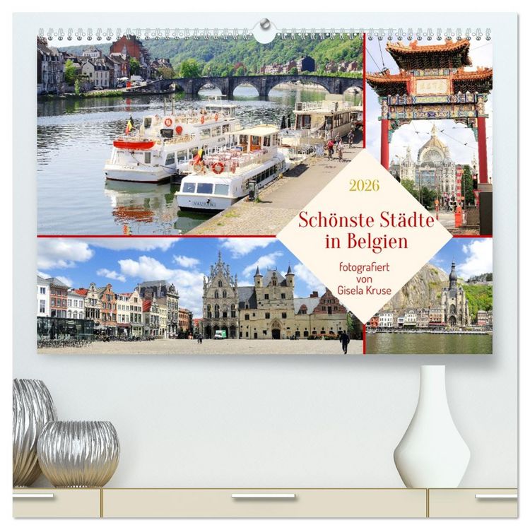 Produktbild: Sch&ouml;nste St&auml;dte in Belgien (hochwertiger Premium Wandkalender 2026 DIN A2 quer), Kunstdruck in Hochglanz