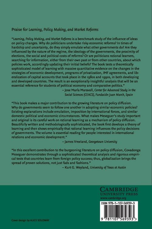 Produktbild: Learning, Policy Making, and Market Reforms