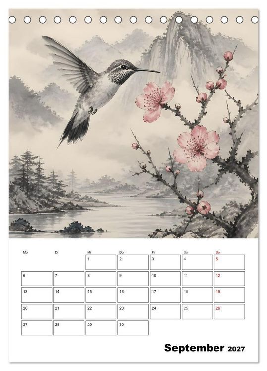 Produktbild: Kolibri-Welten (Tischkalender 2027 DIN A5 hoch), CALVENDO Monatskalender