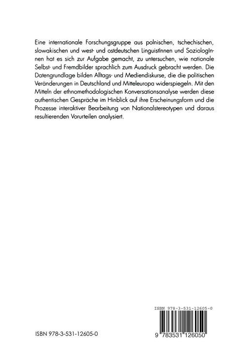 Produktbild: Nationale Selbst- und Fremdbilder im Gespr&auml;ch