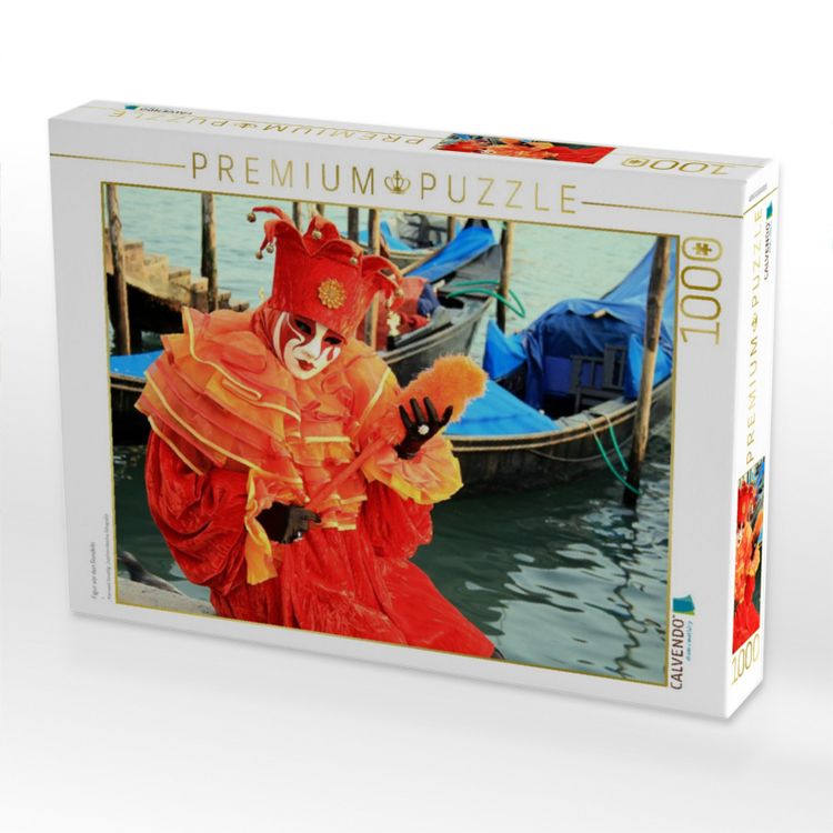 Produktbild: CALVENDO Puzzle Figur vor den Gondeln | 1000 Teile Lege-Gr&ouml;&szlig;e 64x48cm Foto-Puzzle f&uuml;r gl&uuml;ckliche Stunden