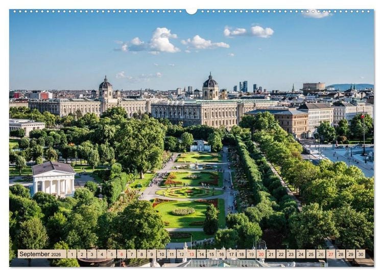 Produktbild: Geliebtes Wien. &Ouml;sterreichs Perle an der Donau (hochwertiger Premium Wandkalender 2026 DIN A2 quer), Kunstdruck in Hochglanz