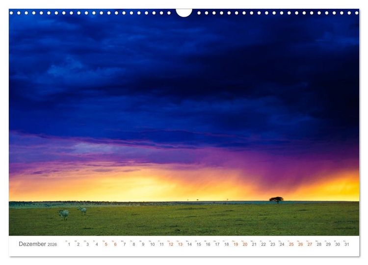 Produktbild: Safari Kenia (Wandkalender 2026 DIN A3 quer), CALVENDO Monatskalender