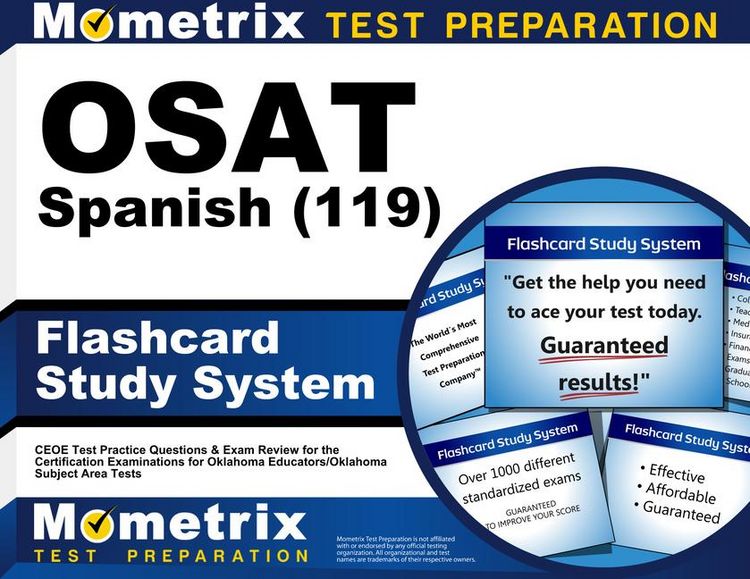 Produktbild: Osat Spanish (119) Flashcard Study System