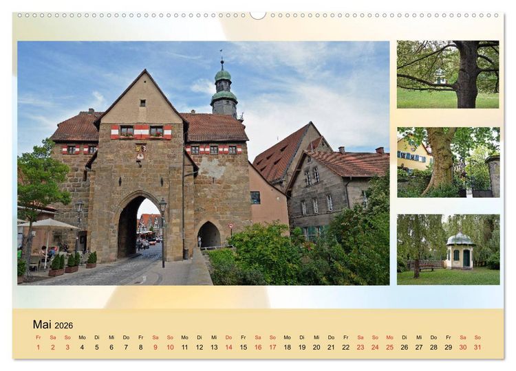 Produktbild: Lauf an der Pegnitz ist bunt (hochwertiger Premium Wandkalender 2026 DIN A2 quer), Kunstdruck in Hochglanz