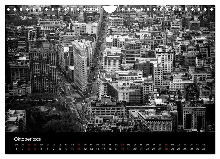Produktbild: New York 2026 (Wandkalender 2026 DIN A4 quer), CALVENDO Monatskalender