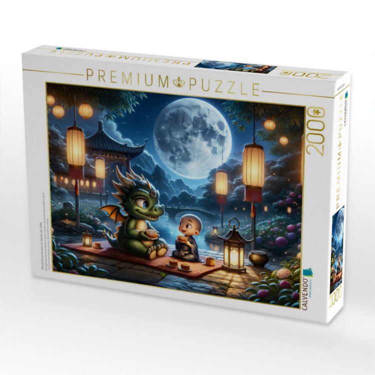 Produktbild: CALVENDO Puzzle Mondscheinm&auml;rchen im Garten der Stille | 2000 Teile Lege-Gr&ouml;&szlig;e 90x67cm Foto-Puzzle f&uuml;r gl&uuml;ckliche Stunden