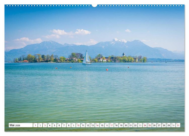 Produktbild: Der Chiemsee - Ansichten zum Tr&auml;umen (Wandkalender 2026 DIN A2 quer), CALVENDO Monatskalender