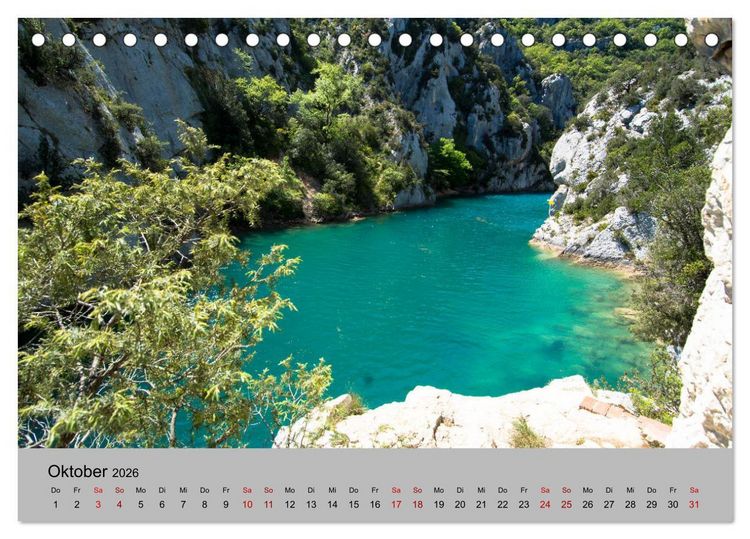 Produktbild: Traumhafte Haute Provence (Tischkalender 2026 DIN A5 quer), CALVENDO Monatskalender