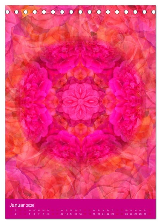 Produktbild: Meditative Pflanzenmandalas (Tischkalender 2026 DIN A5 hoch), CALVENDO Monatskalender