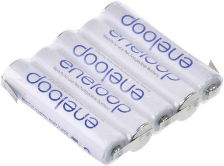 Produktbild: Panasonic eneloop Reihe F1x5 Akkupack 5x Micro (AAA) Z-L&ouml;tfahne NiMH 6 V 750 mAh
