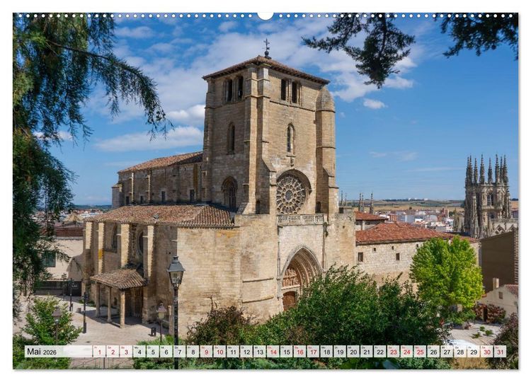 Produktbild: Ein Spaziergang durch Burgos (Wandkalender 2026 DIN A2 quer), CALVENDO Monatskalender