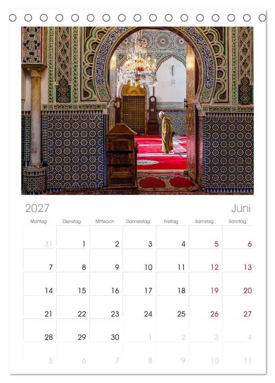 Produktbild: Tischplaner 2027 - F&egrave;s - Marokko wie im Mittelalter (A5 Tischkalender zum Aufstellen) CALVENDO