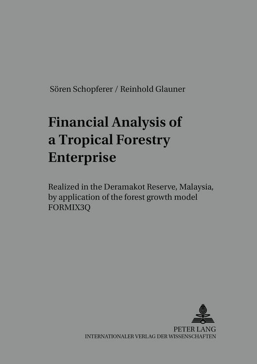 Produktbild: Financial Analysis of a Tropical Forestry Enterprise