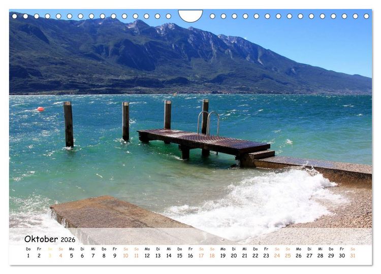 Produktbild: N&ouml;rdlicher Gardasee - Die Regionen um Limone und Malcesine (Wandkalender 2026 DIN A4 quer), CALVENDO Monatskalender