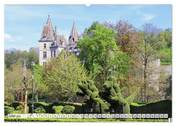 Produktbild: Circuit en Wallonie (Calendrier mural 2026 DIN A2 vertical), CALVENDO calendrier mensuel