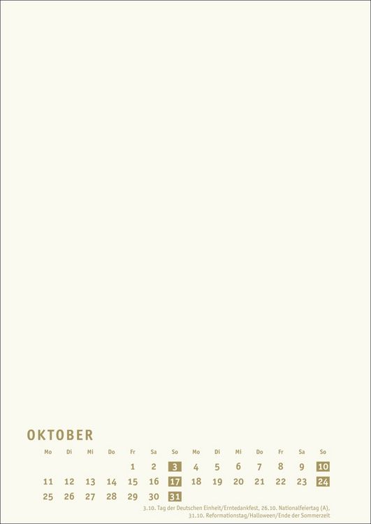 Produktbild: Premium-Bastelkalender gold A4 2027