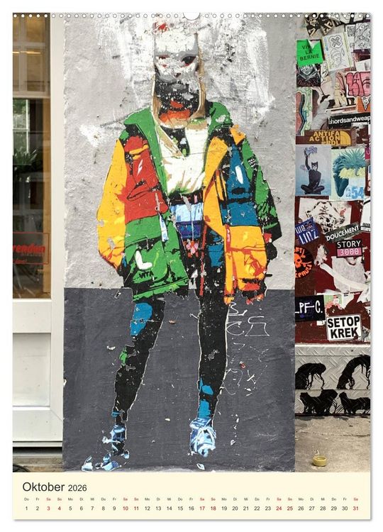 Produktbild: Hamburg StreetArt Classics (hochwertiger Premium Wandkalender 2026 DIN A2 hoch), Kunstdruck in Hochglanz