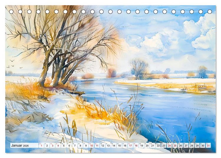 Produktbild: Havelland Flair - Immer in Flussn&auml;he (Tischkalender 2026 DIN A5 quer), CALVENDO Monatskalender