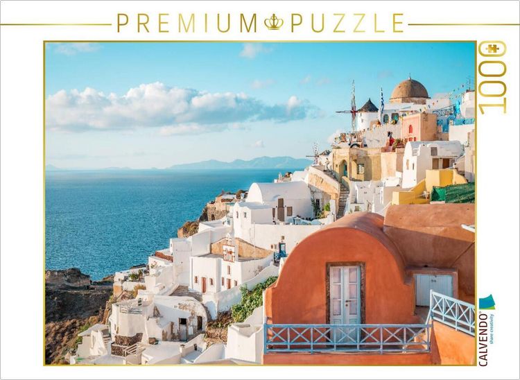 Produktbild: CALVENDO Puzzle Oia Santorini | 1000 Teile Lege-Gr&ouml;&szlig;e 64x48cm Foto-Puzzle f&uuml;r gl&uuml;ckliche Stunden
