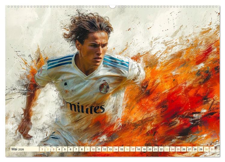 Produktbild: Fu&szlig;ball - alles geben (Wandkalender 2026 DIN A2 quer), CALVENDO Monatskalender